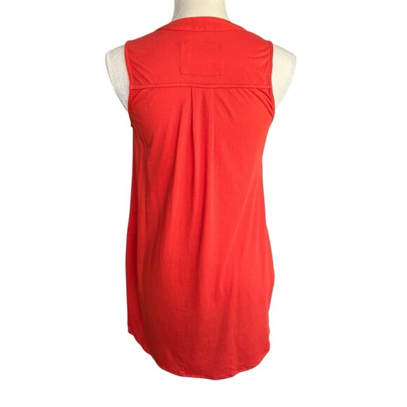 Maeve by Anthropologie Tomato Red Sleeveless Tunic Tank Modal Blend Size XS - Picture 4 of 14